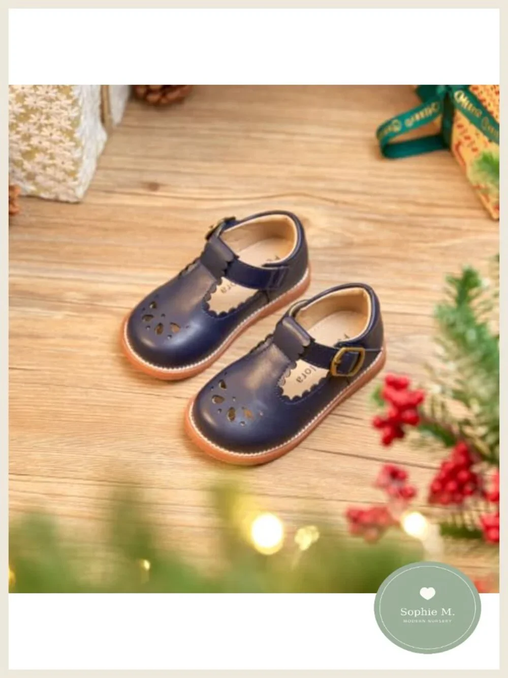 Toddler Girls Mary Jane Dress Shoes Ballet Flats Non-Slip Hook Loop Closure